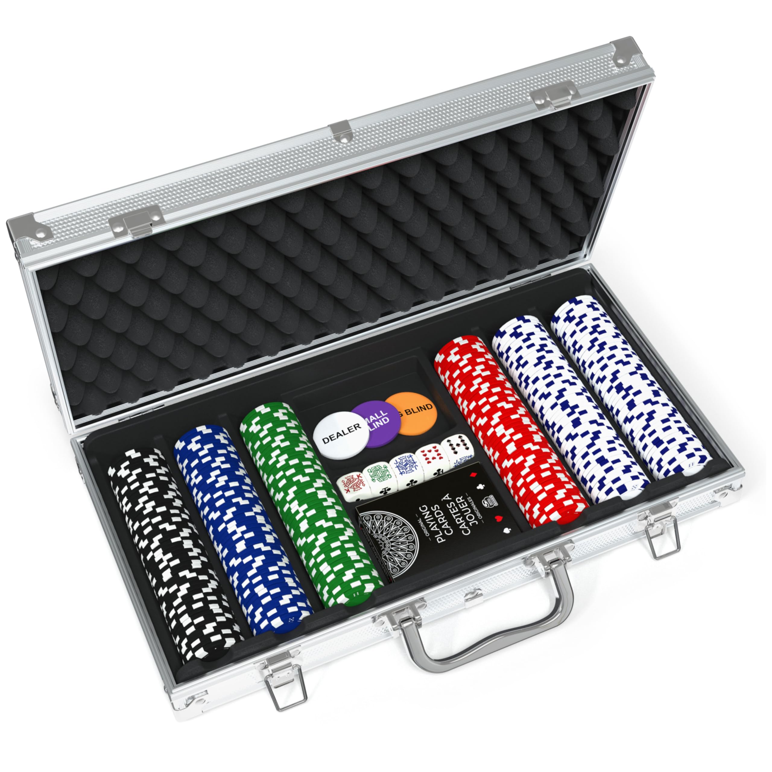 Cardinal Classics 300-Piece Poker Set with Aluminum Case & Chips